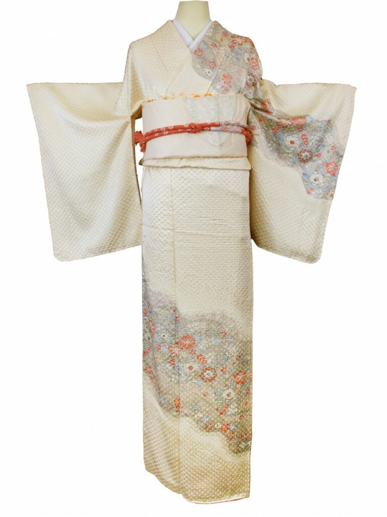 総絞り 訪問着 【美品】 やむをえ 