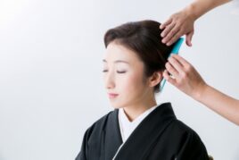 黒留袖　ヘアセット　髪型　イメージ